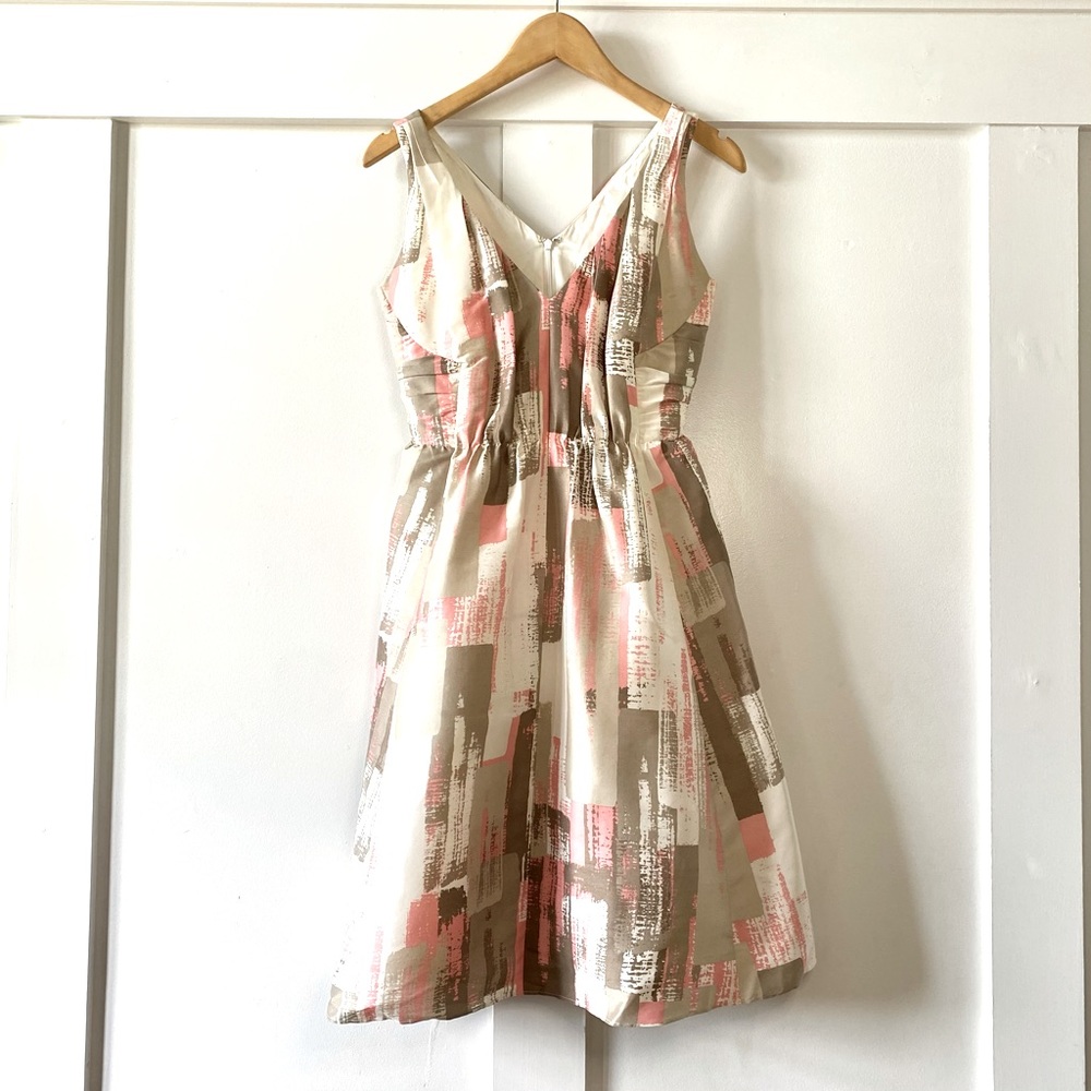 Banana Republic Silk Abstract-Print Dress